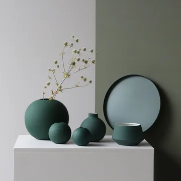 Ball Vase dark green - 8cm - Cooee Design