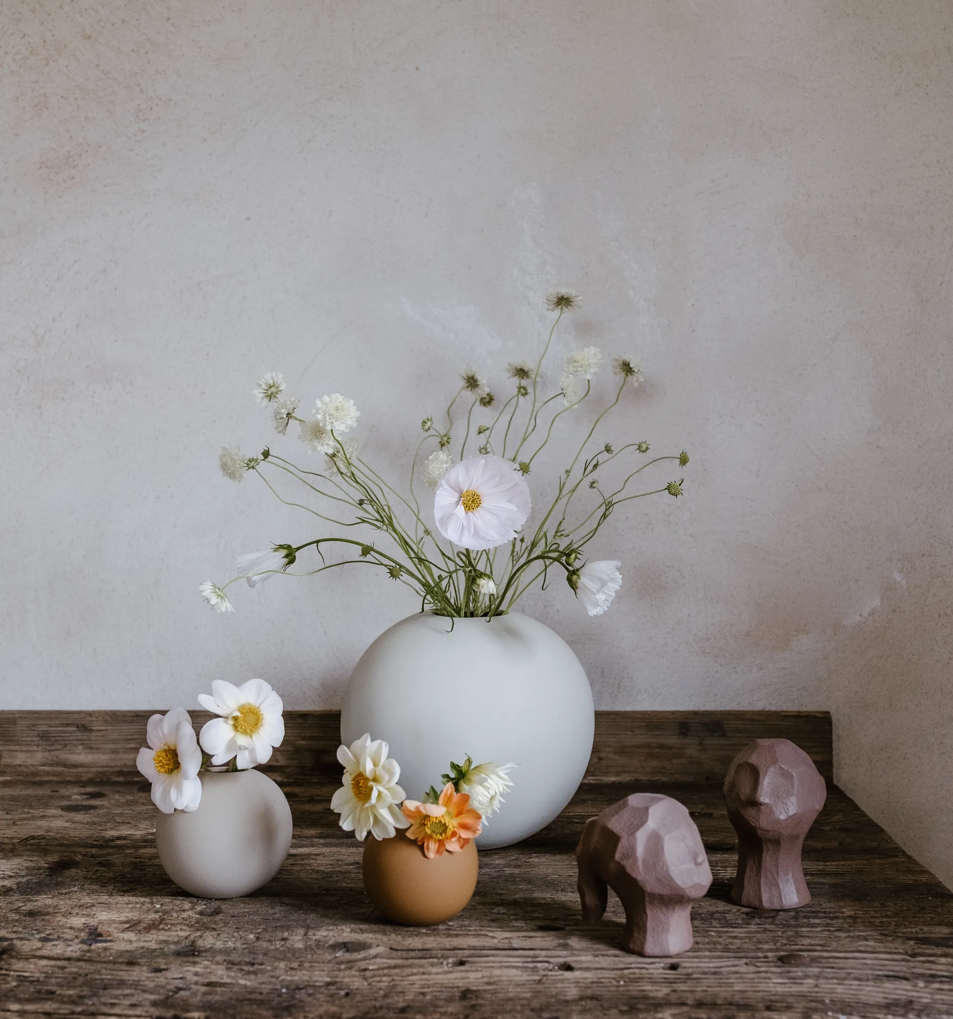 Ball Vase shell, 8cm Cooee Design