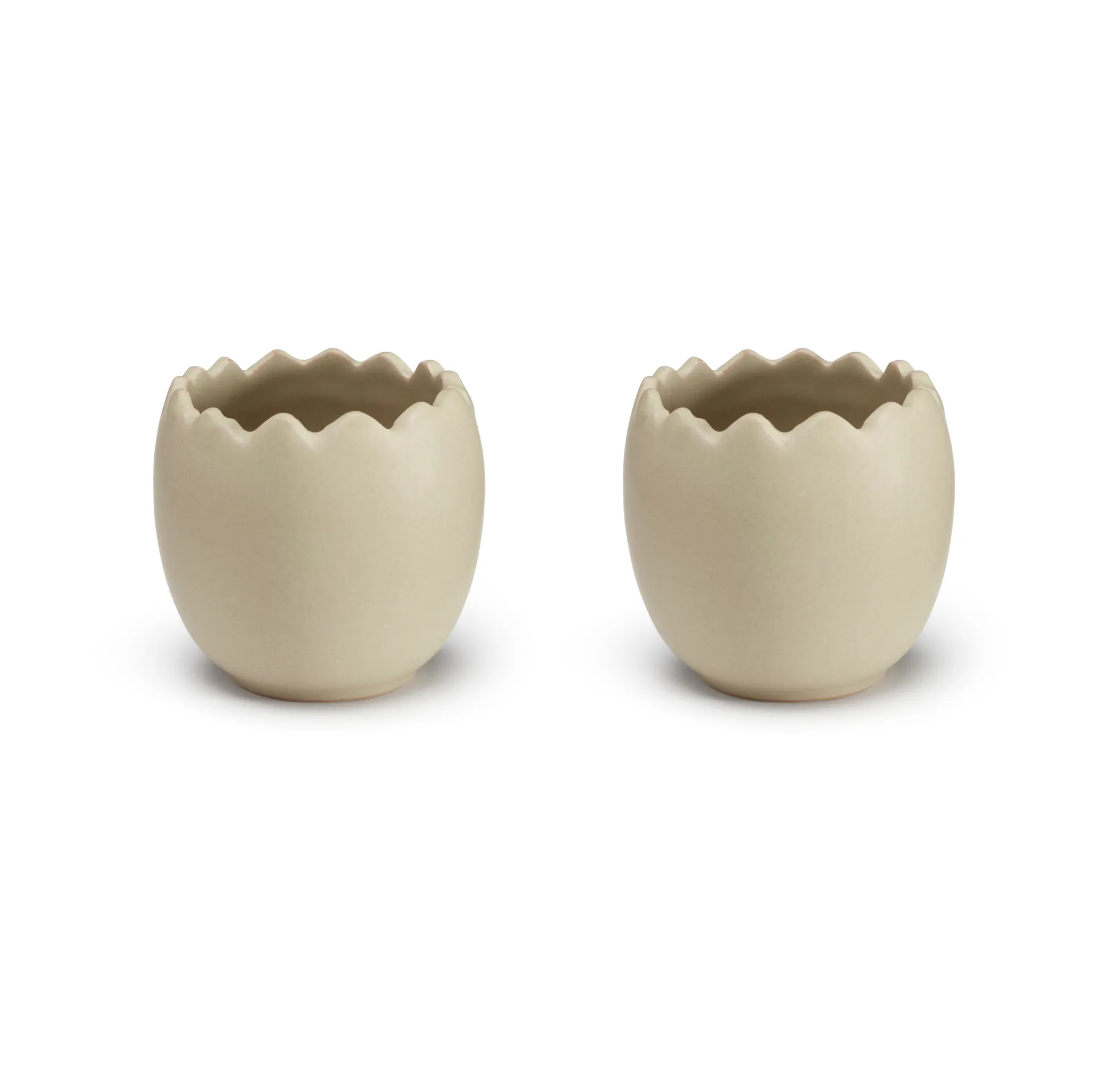 Cooee Eierbecher 2er-Pack, Sand Cooee Design