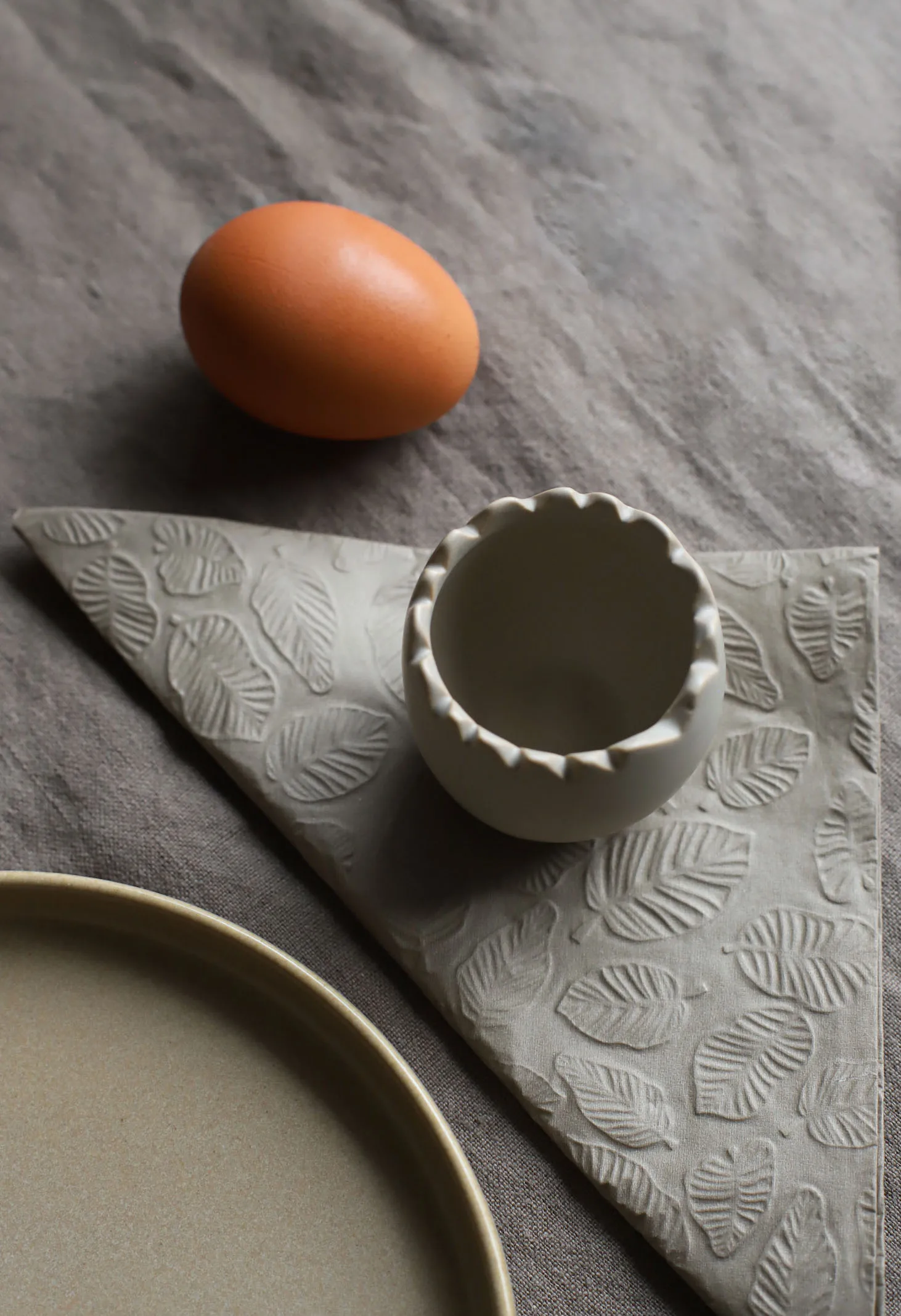 Cooee Eierbecher 2er-Pack, Sand Cooee Design