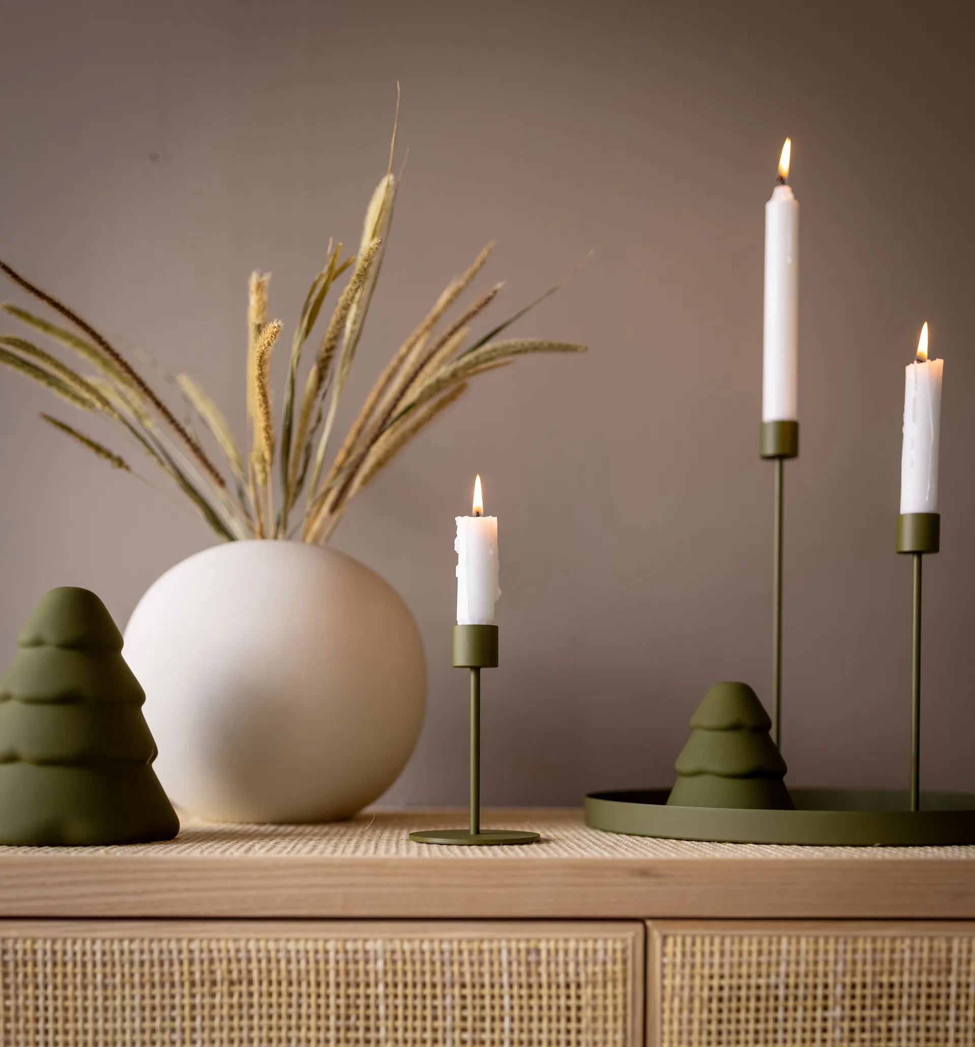Cooee Kerzenhalter 13cm, Olive Cooee Design