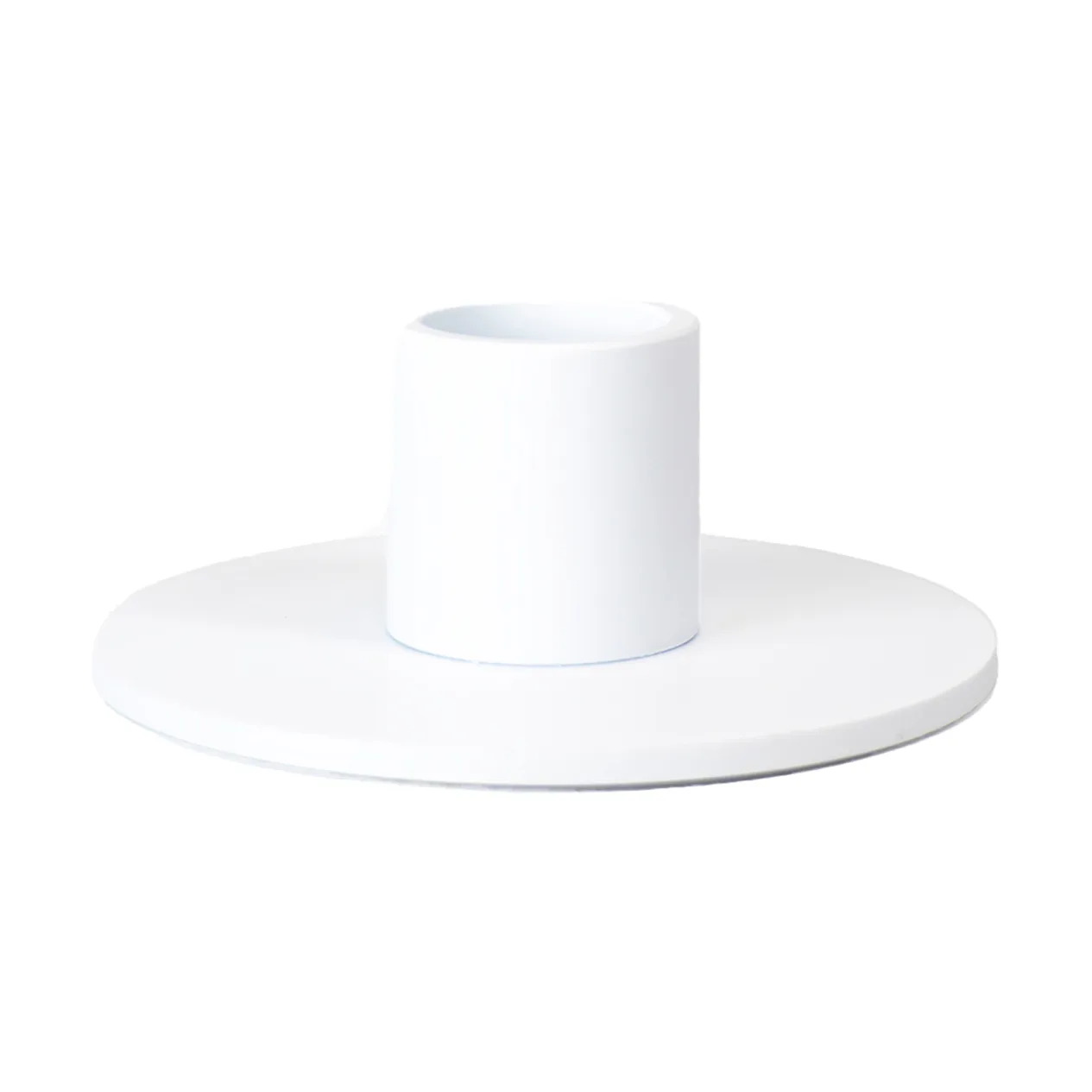 Cooee Kerzenhalter niedrig 3 cm, White Cooee Design