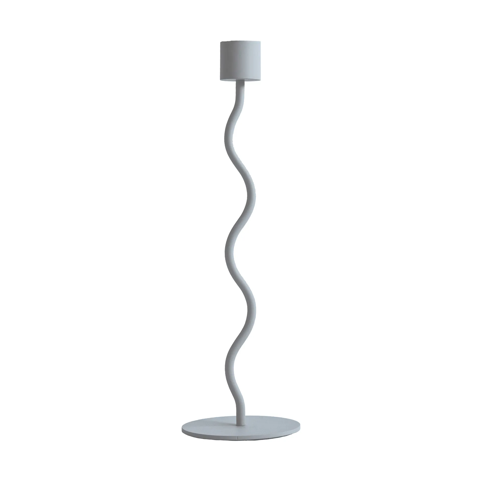 Curved Kerzenständer 26cm, Blassblau Cooee Design