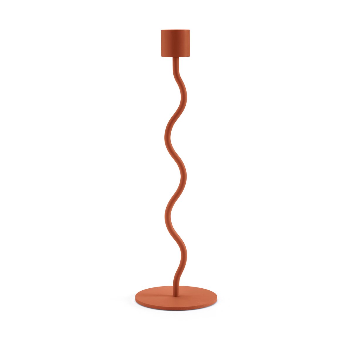 Cooee Design Curved Kerzenständer 26cm Brick red