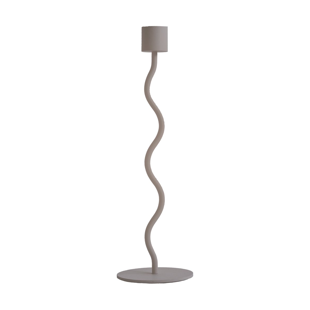Cooee Design Curved Kerzenständer 26cm Taupe | Skandinavisches Design | Kerzenhalter & Kerzenständer | Grau