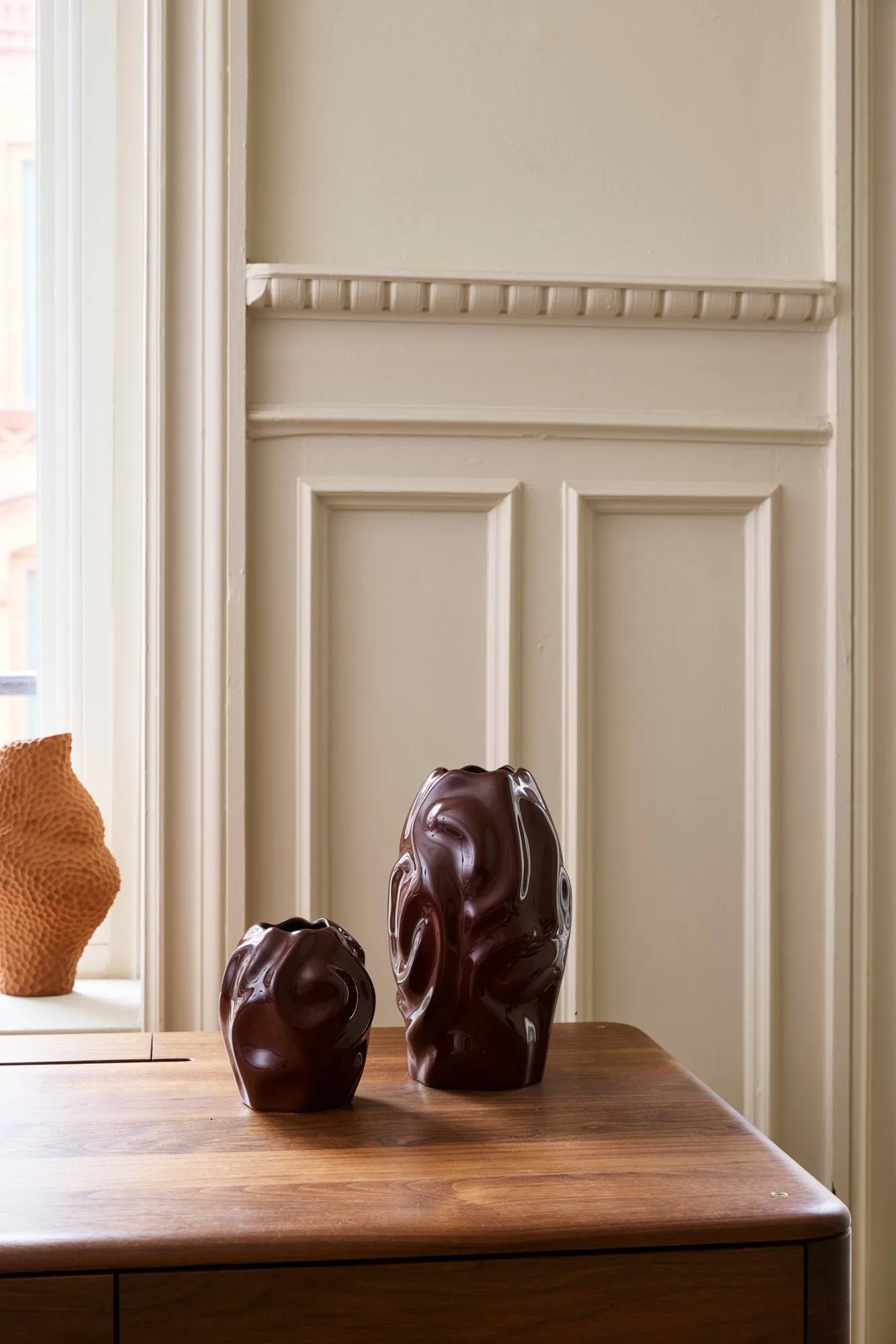 Drift desert Vase 16cm, Weinrot Cooee Design