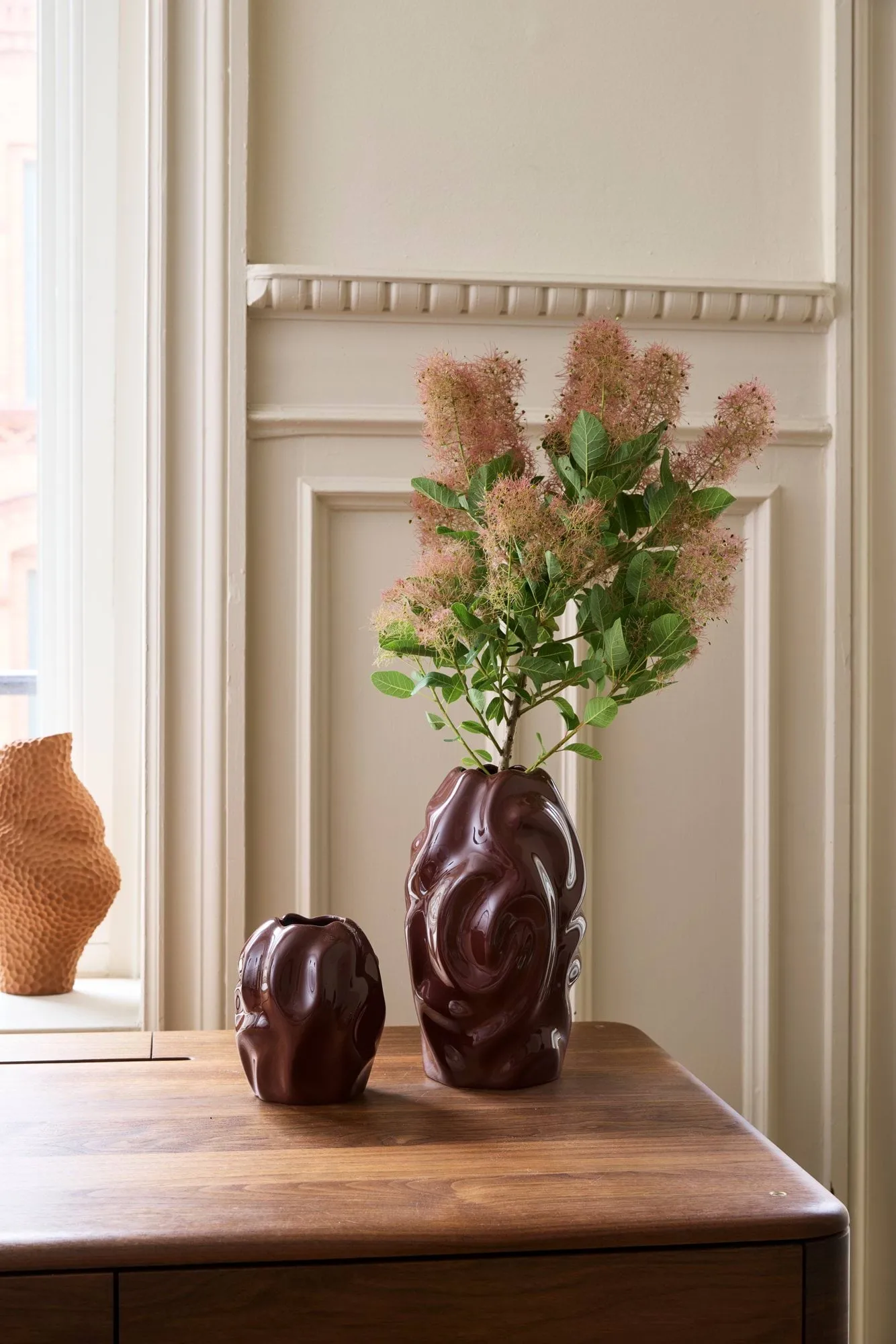 Drift desert Vase 28cm, Weinrot Cooee Design