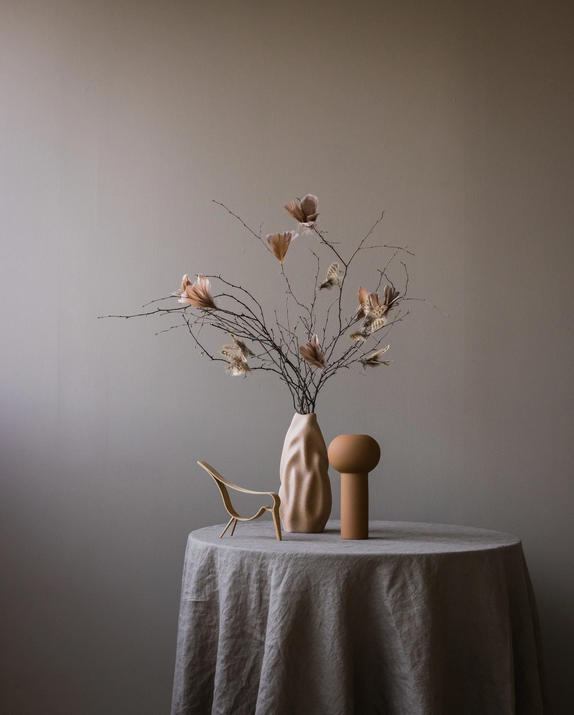 Drift Vase 30cm, Walnut Cooee Design