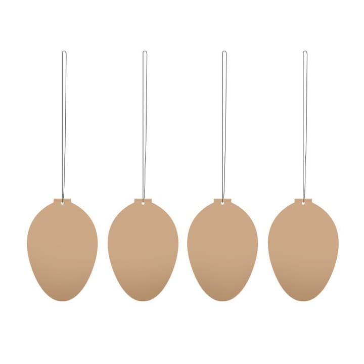 Easter Deco Ei Osterdekoration 4er Pack, Cafe au lait Cooee Design