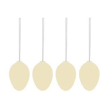 Easter Deco Ei Osterdekoration 4er Pack - Light yellow - Cooee Design