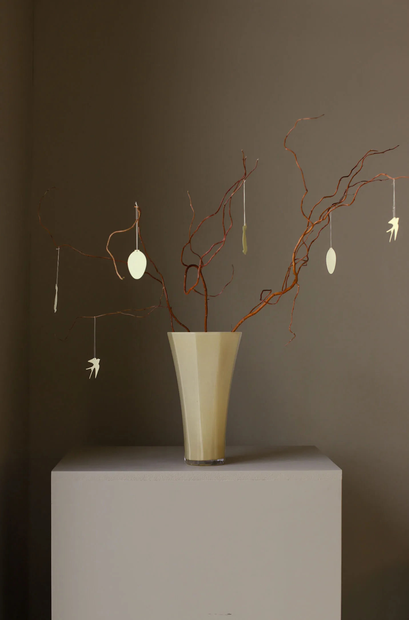 Easter Deco Ei Osterdekoration 4er Pack, Light yellow Cooee Design