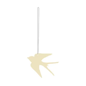 Easter Deco Vogel Osteranhänger 4er Pack - Light yellow - Cooee Design