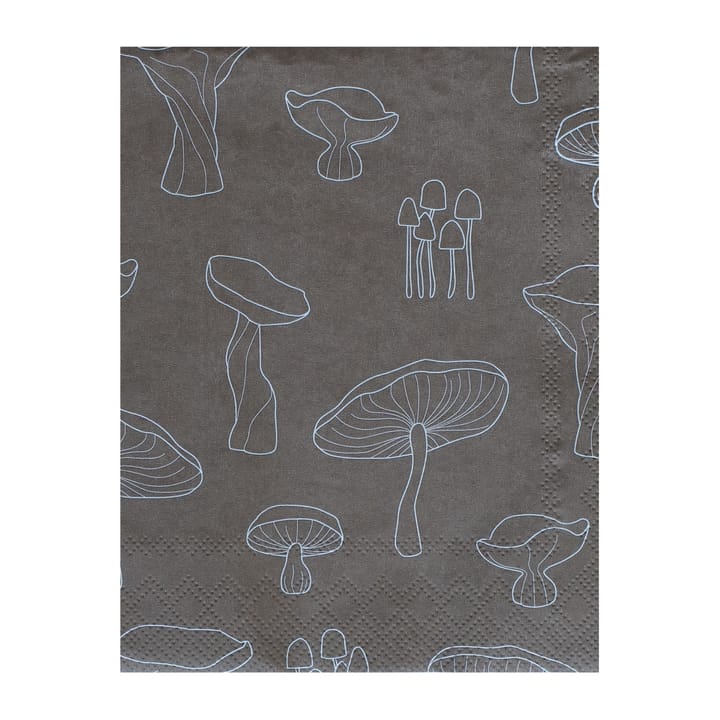 Fungi Serviette 33 x 33cm 20-pack - Hazelnut-white - Cooee Design