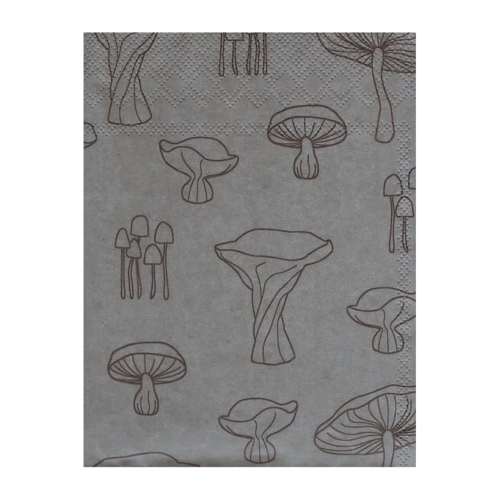 Fungi Serviette 33 x 33cm 20-pack - Sand-hazelnut - Cooee Design