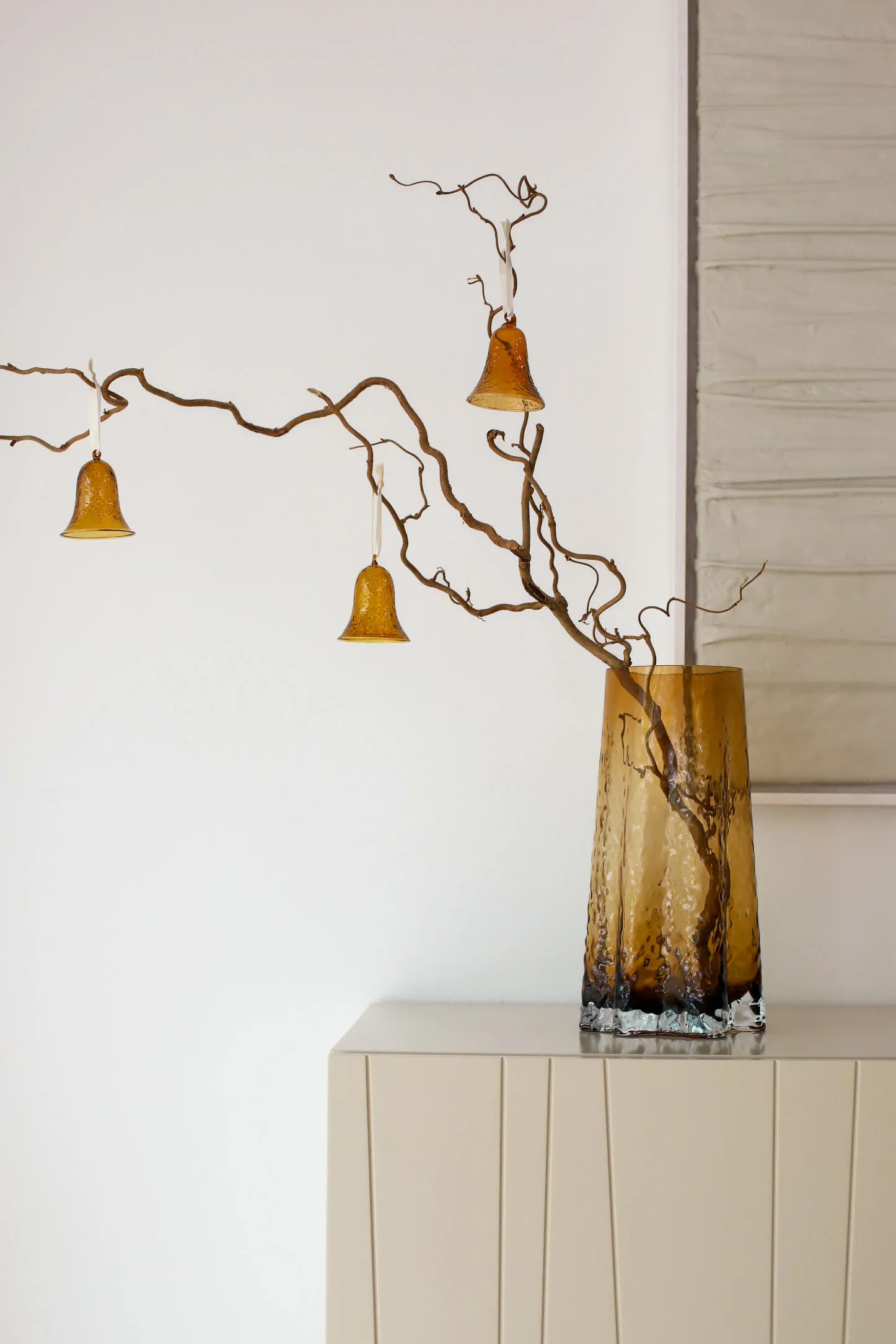 Gry bell Uhr 8 cm, Cognac Cooee Design