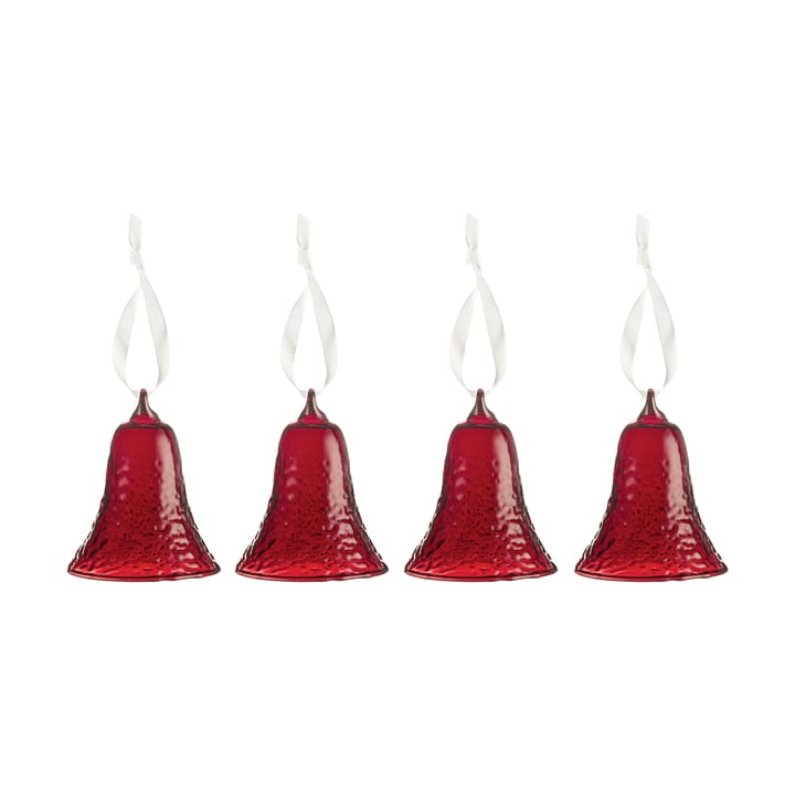 Gry bell Uhr 8 cm - Deep red - Cooee Design