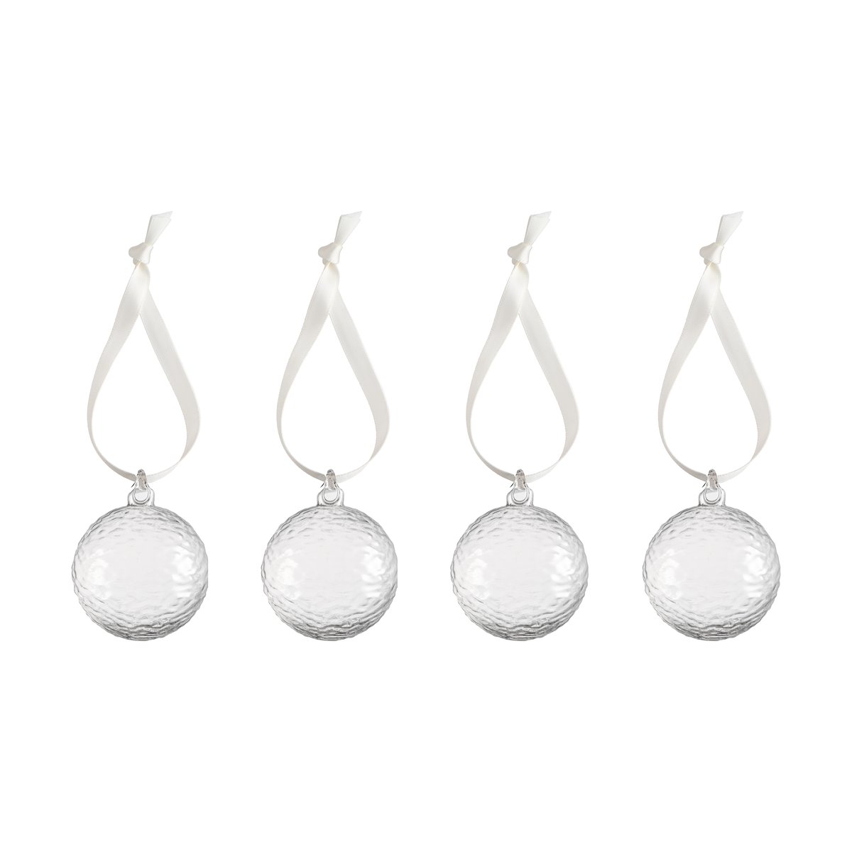 Cooee Design Gry Marble Weihnachtskugel Ø5 cm Clear