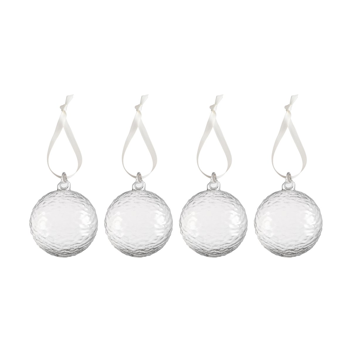 Cooee Design Gry Marble Weihnachtskugel Ø8 cm Clear