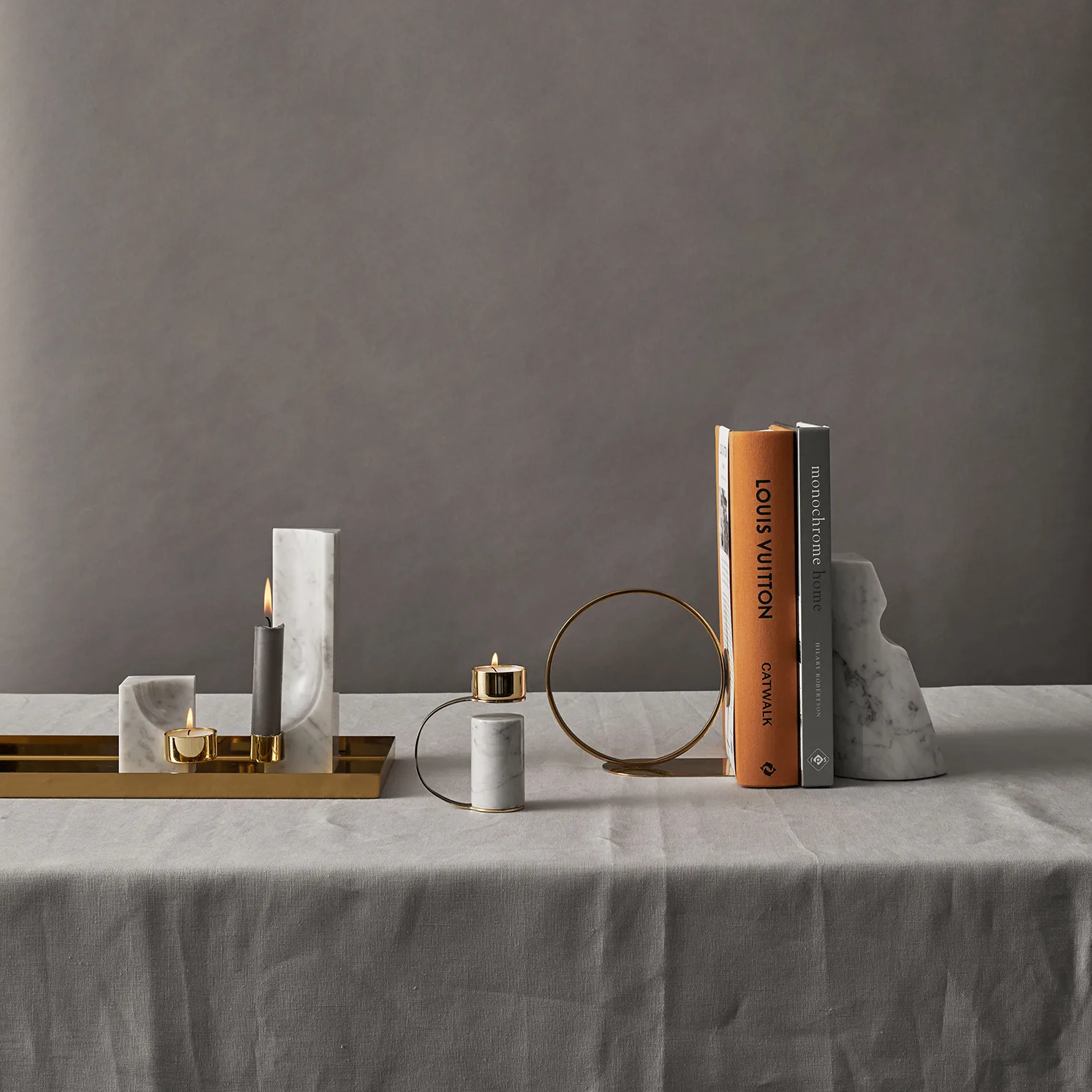 Heavy Teelichthalter, Carrara Cooee Design