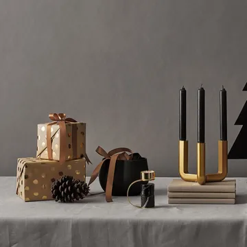 Heavy Teelichthalter - Nero marquina - Cooee Design