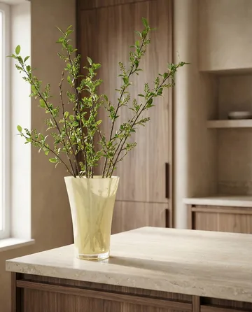 Liliané Vase 28 cm - Butter yellow - Cooee Design