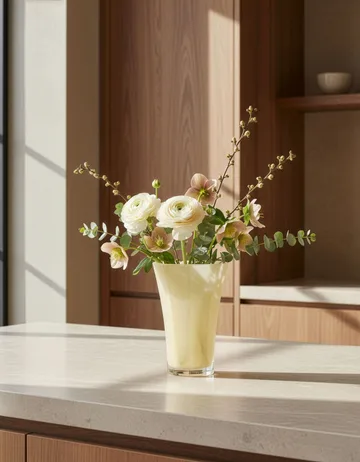 Liliané Vase 28 cm - Butter yellow - Cooee Design