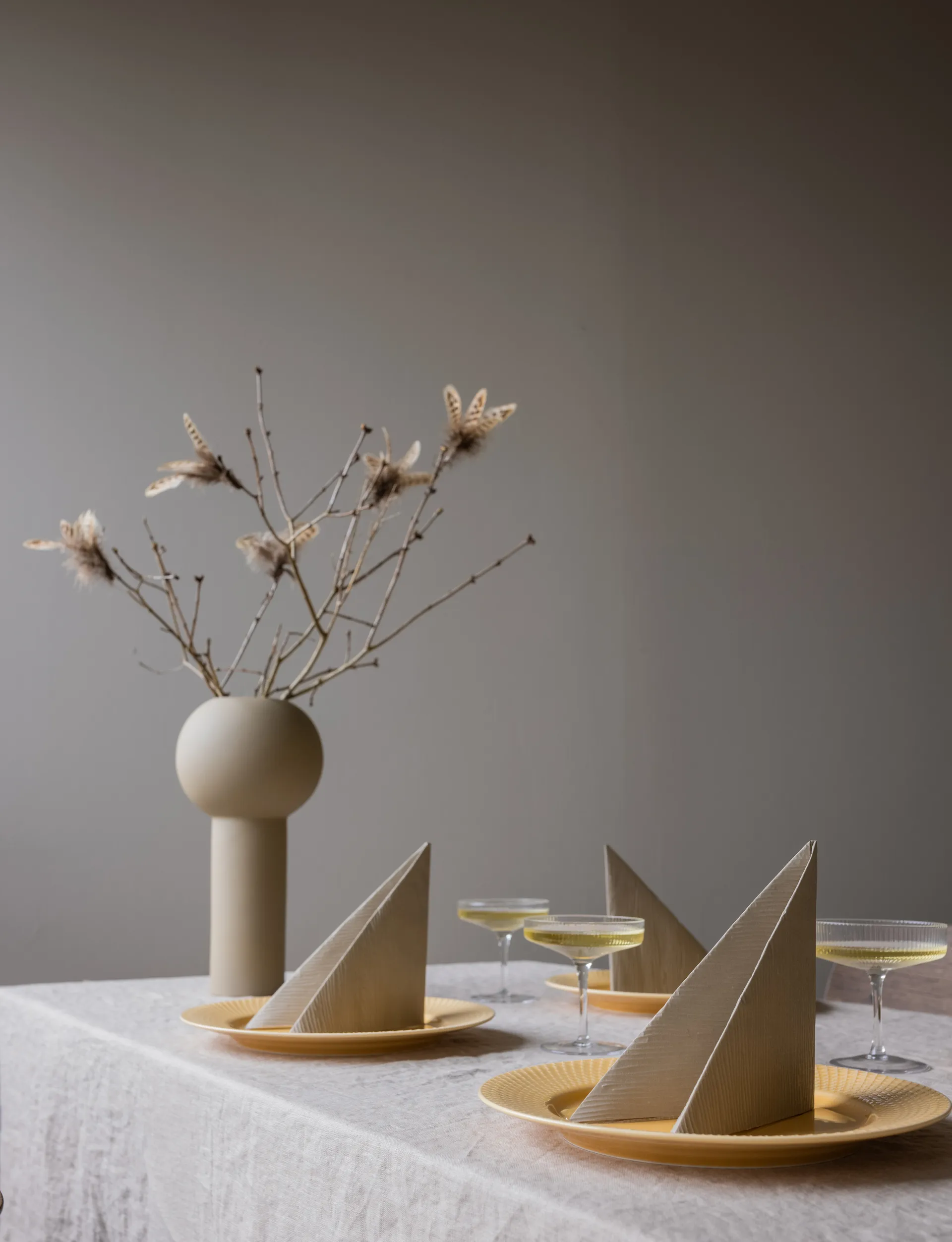 Lines Servietten 33 x 33cm 18er Pack, Sand Cooee Design