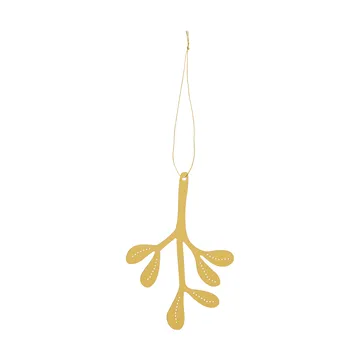 Mistletoe Weihnachtsanhänger 2-teilig - Messing, 12 cm - Cooee Design