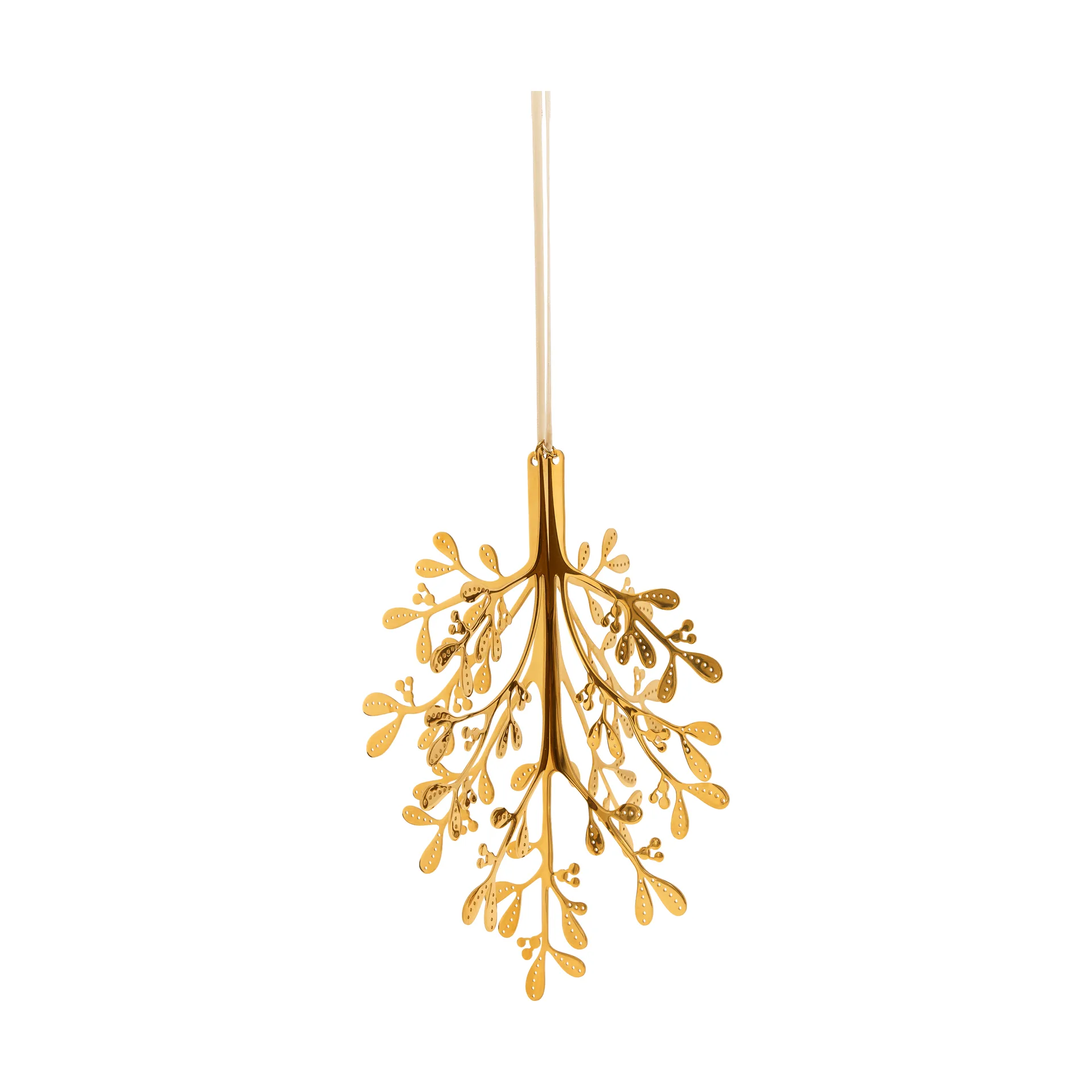 Mistletoe Weihnachtsanhänger 2-teilig, Messing, 29 cm Cooee Design
