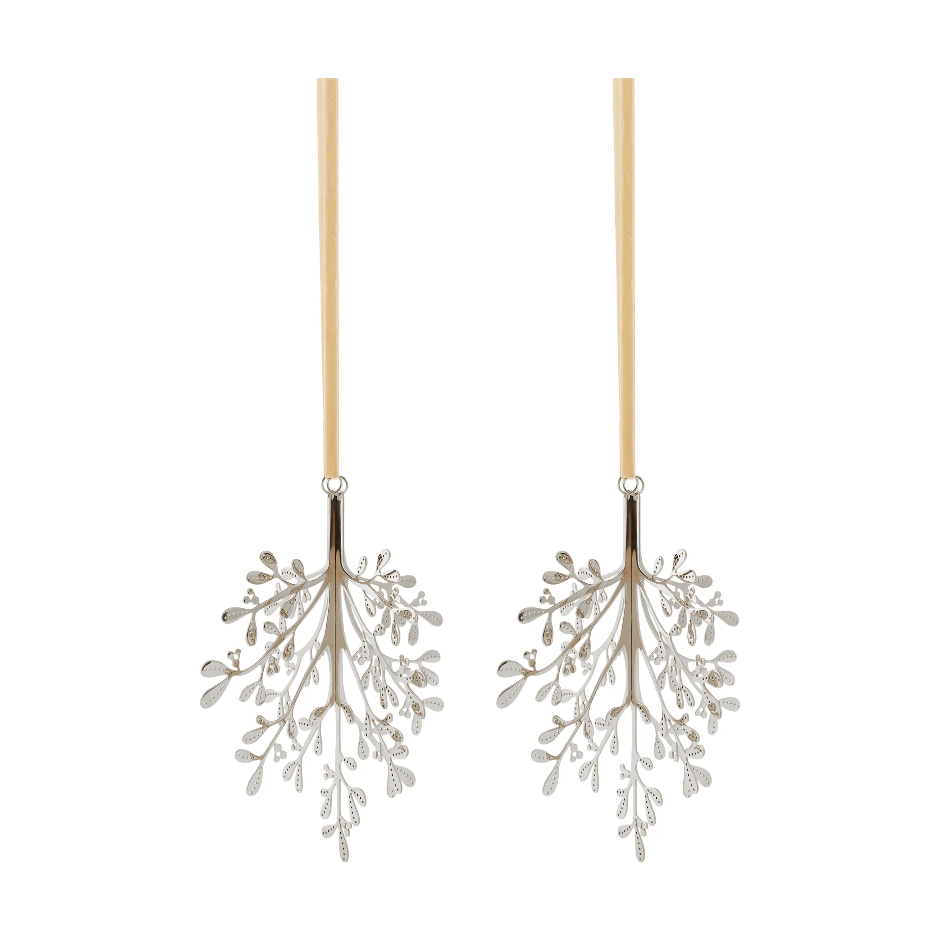 Mistletoe Weihnachtsanhänger 2-teilig, Rostfreier Stahl, 20 cm Cooee Design