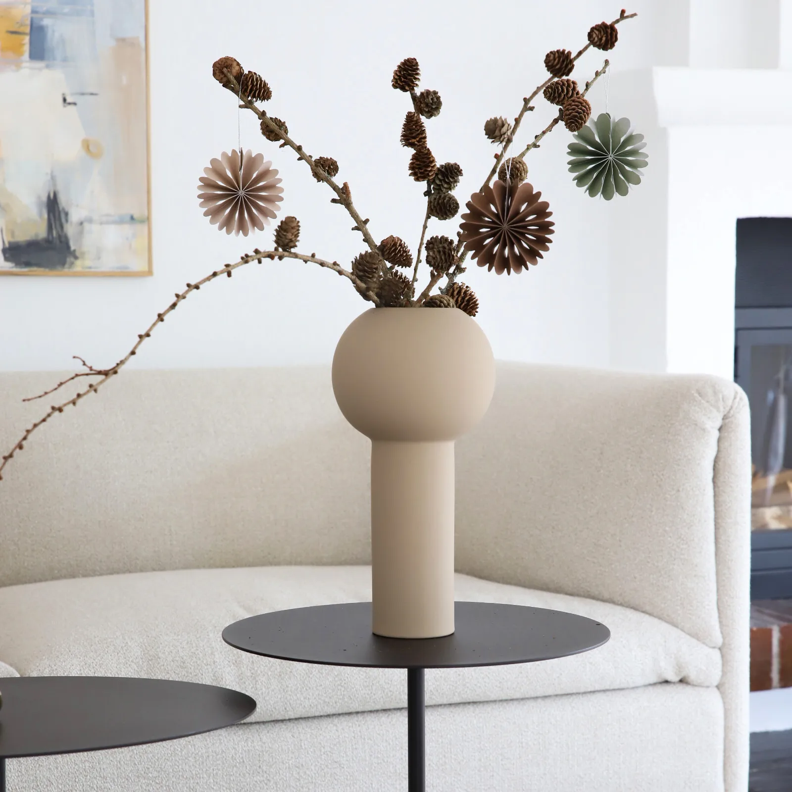 Paper Flowers Weihnachtsanhänger, Coffee Cooee Design