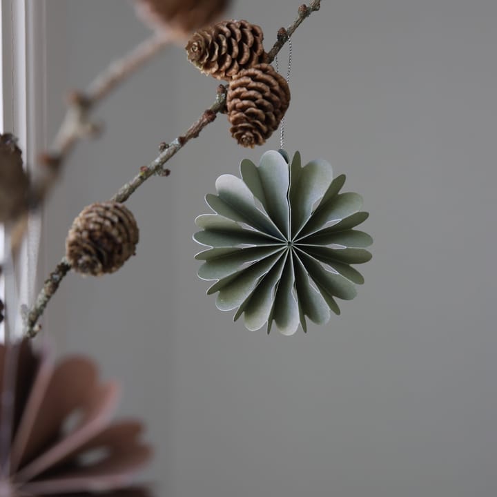 Paper Flowers Weihnachtsanhänger - Sage Green - Cooee Design