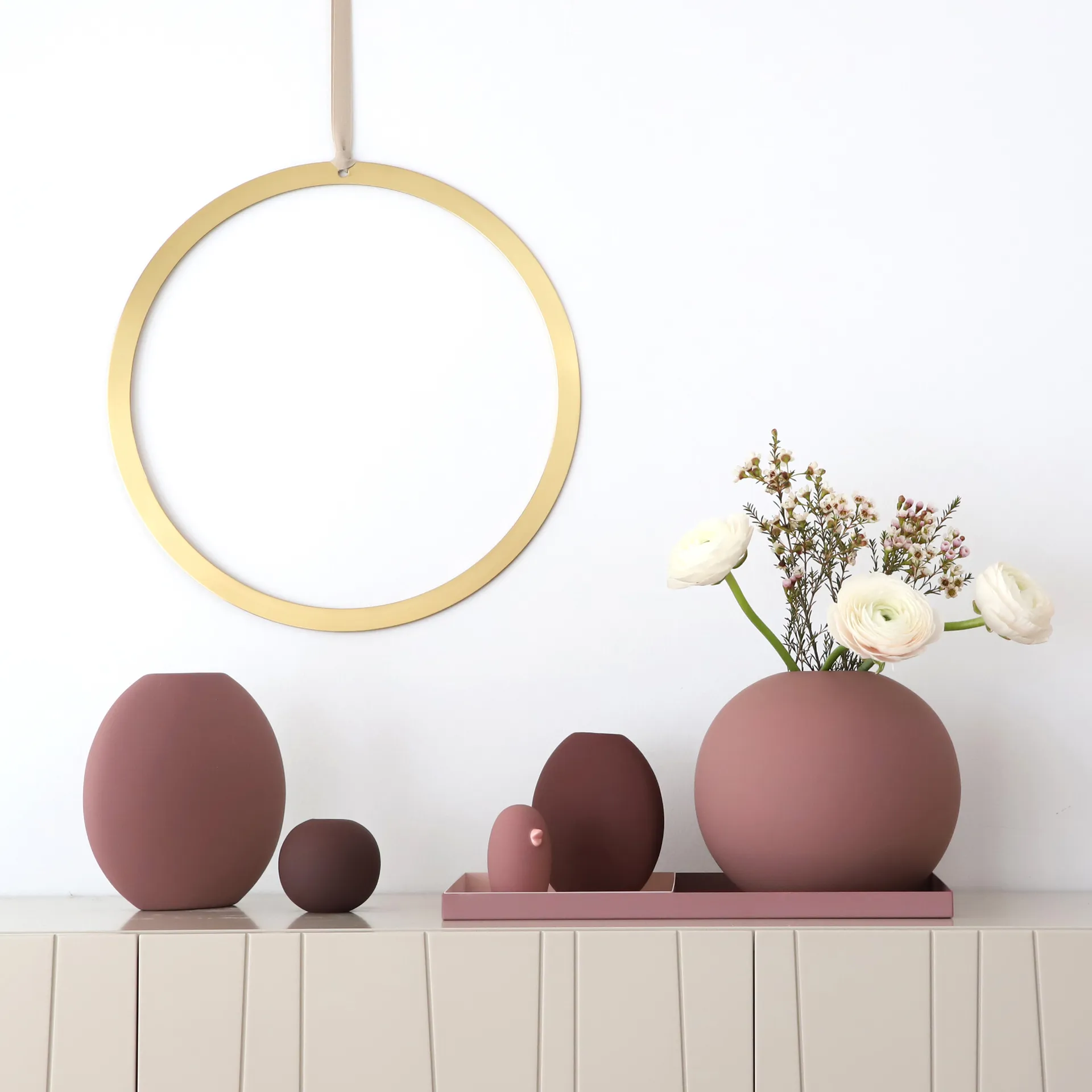 Pastille Vase 20cm, Cinder rosa Cooee Design