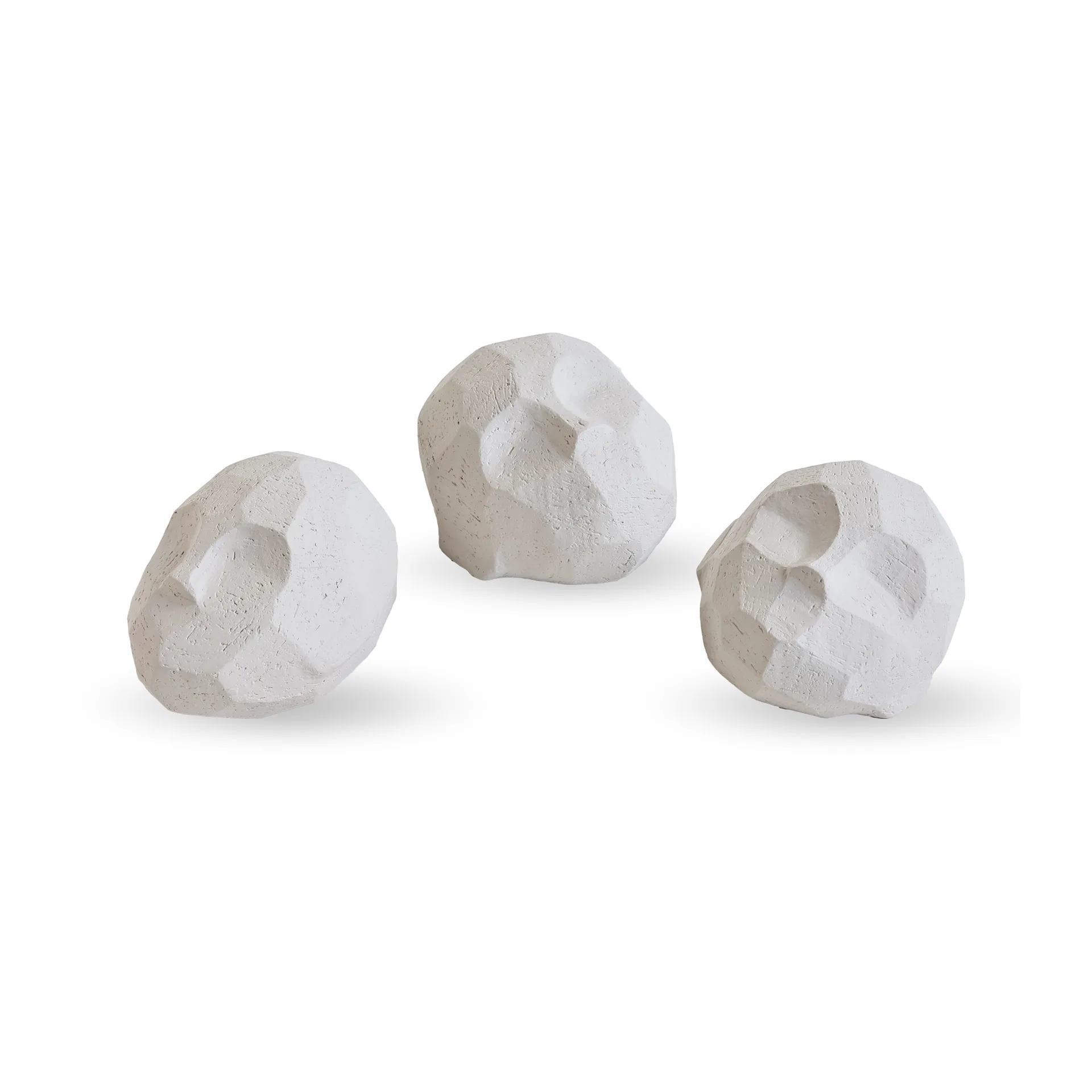 Pebble heads sculpture 3er Pack, Limestone Cooee Design