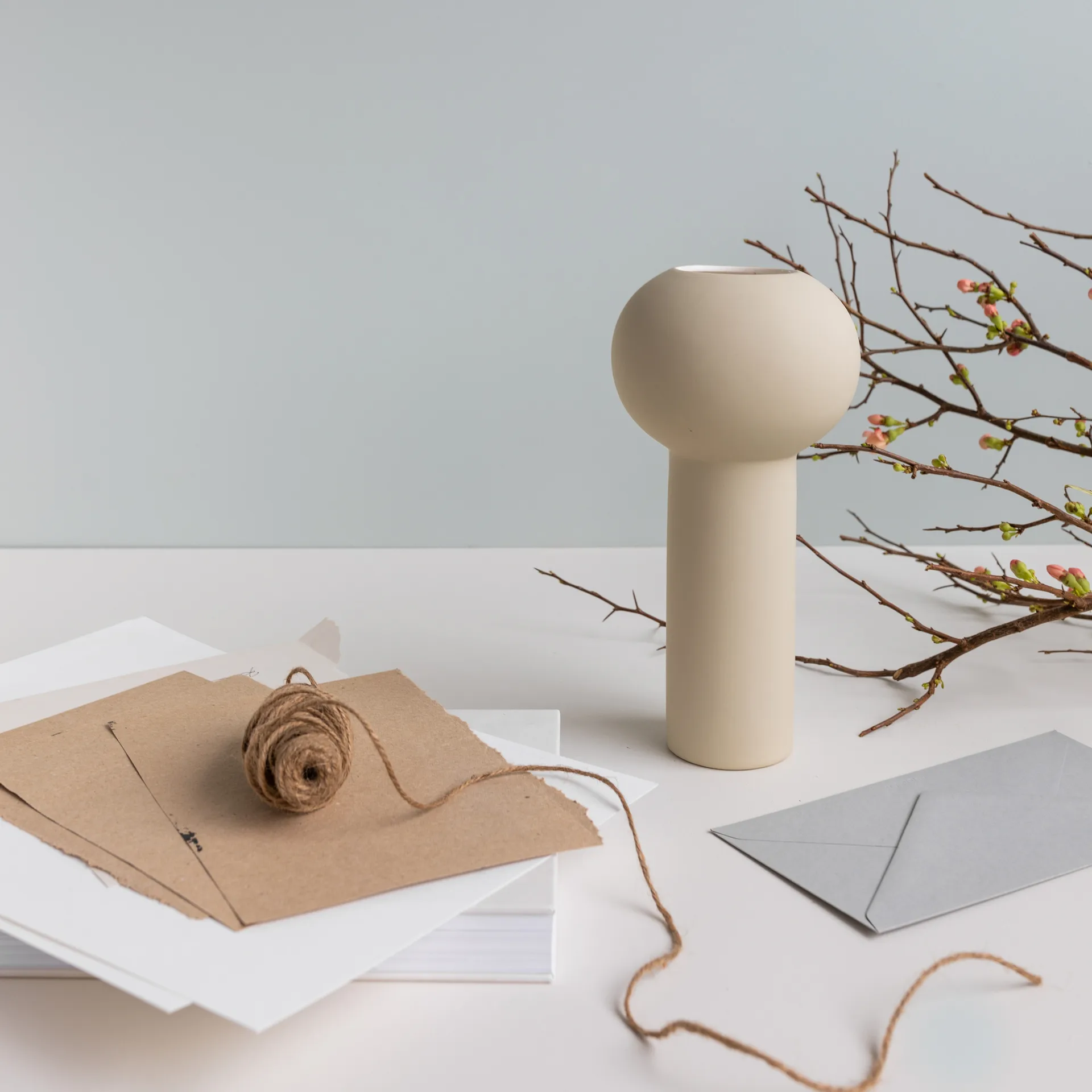 Pillar Vase 24cm, Shell Cooee Design