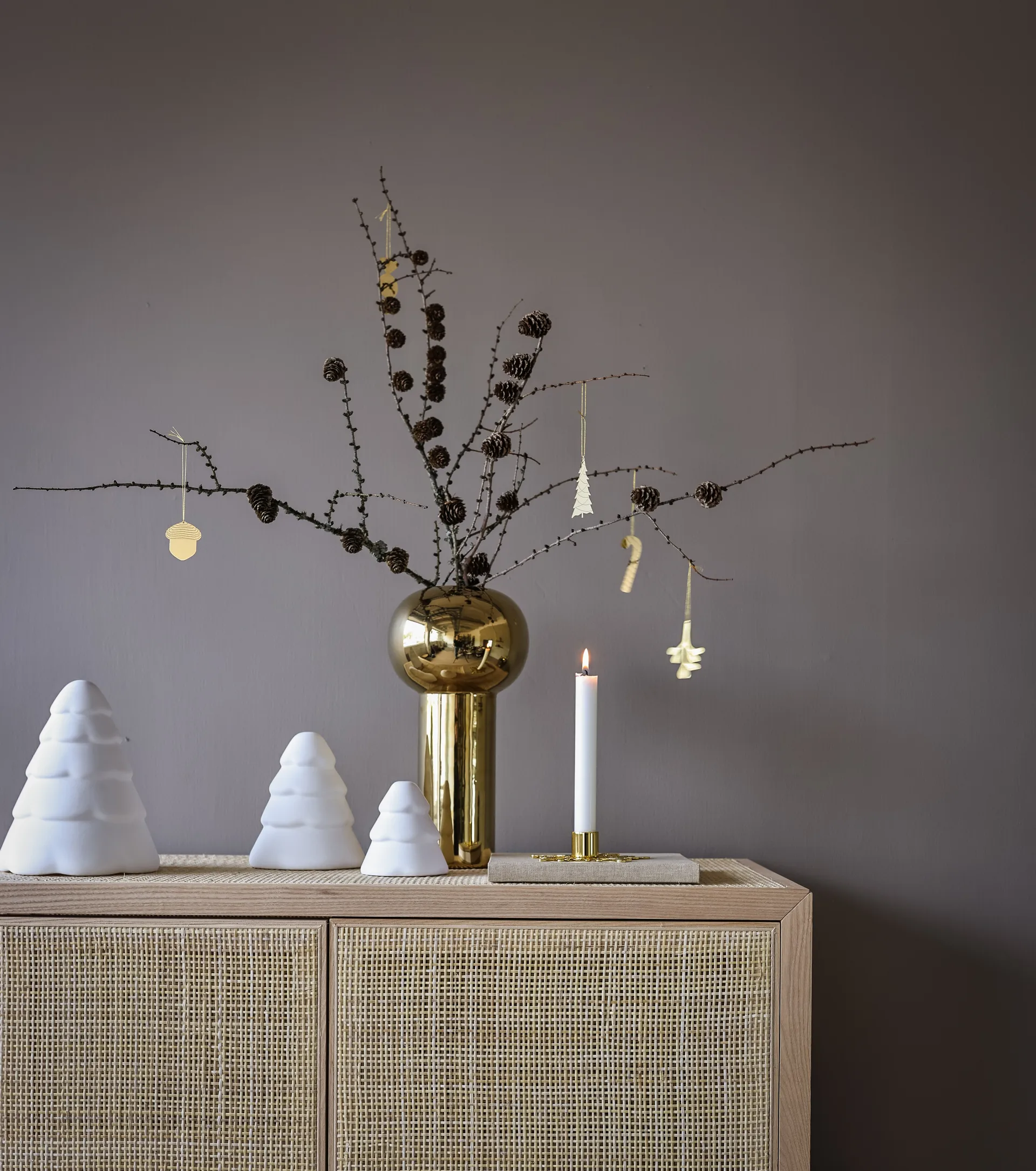 Snowy Weihnachtsbaum 10cm, White Cooee Design