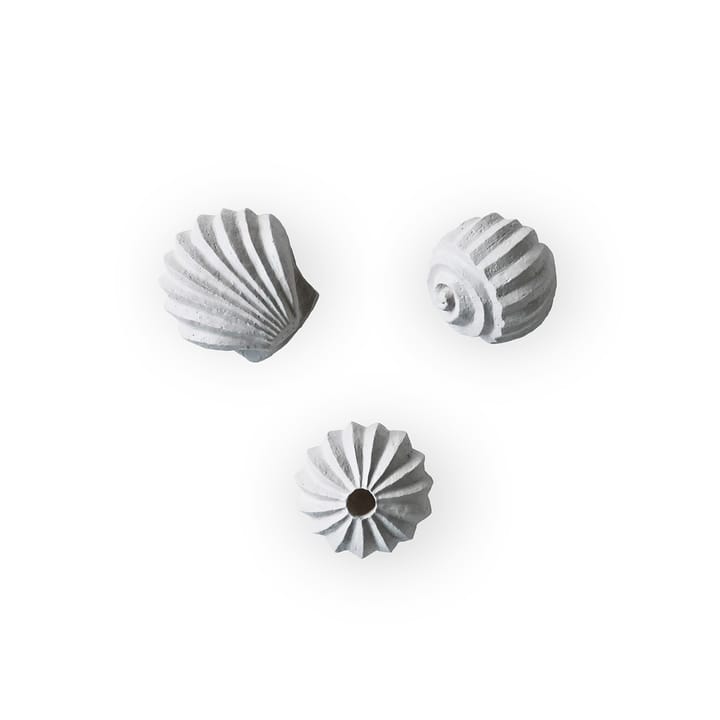 The Genesis Shells Skulptur 3er Pack - Limestone - Cooee Design