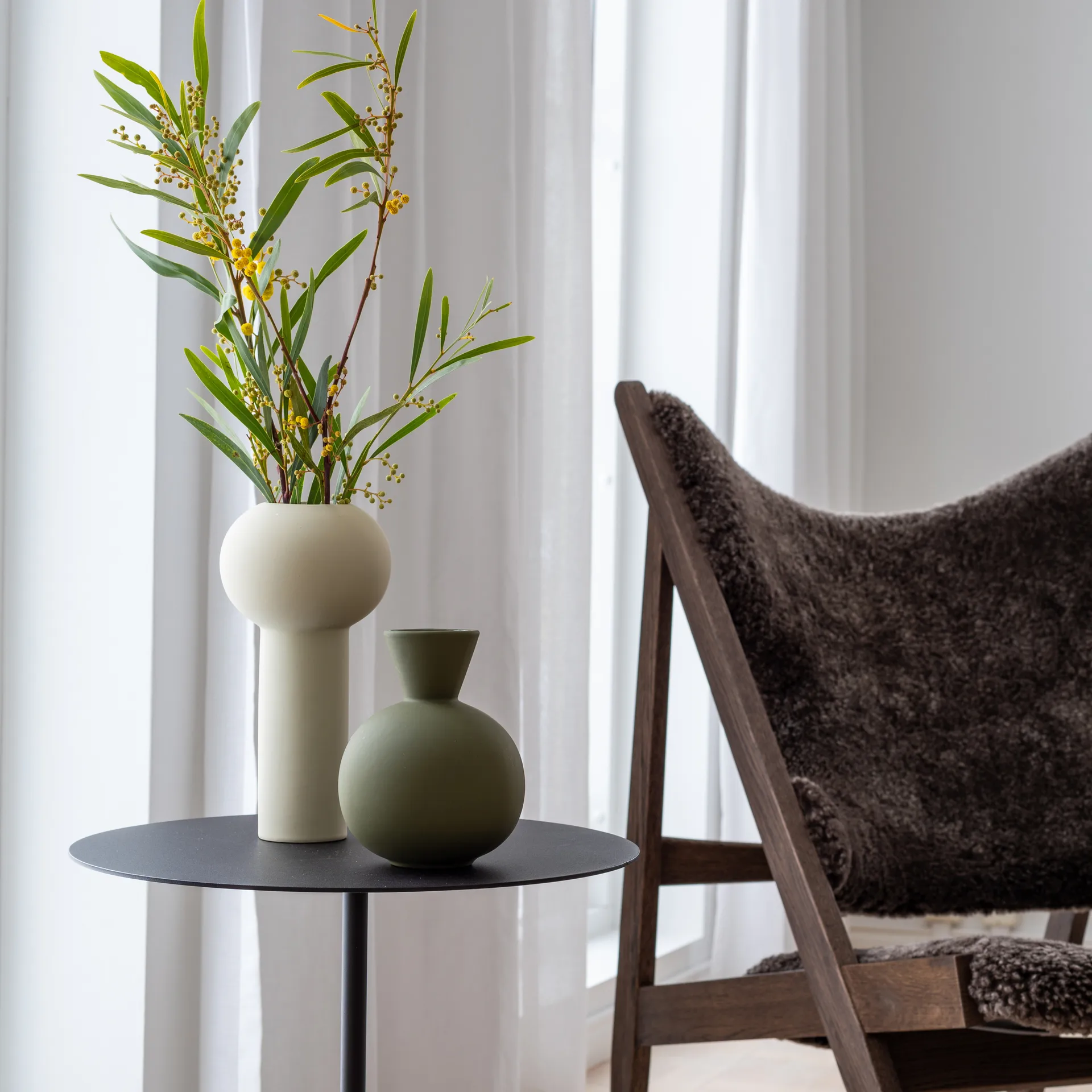 Trumpet Vase 16cm, Olive Cooee Design