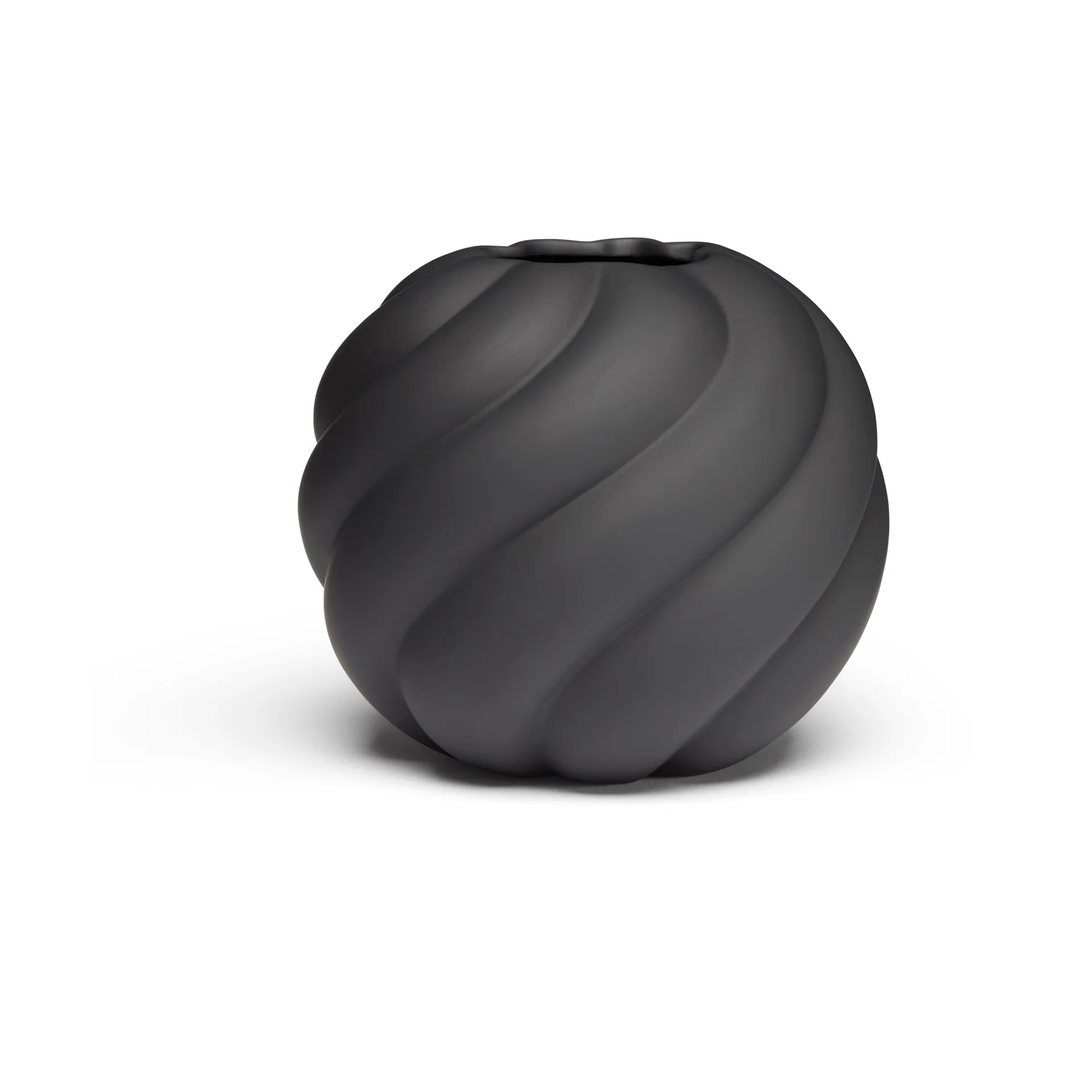 Twist Ball Vase 12 cm, Black Cooee Design