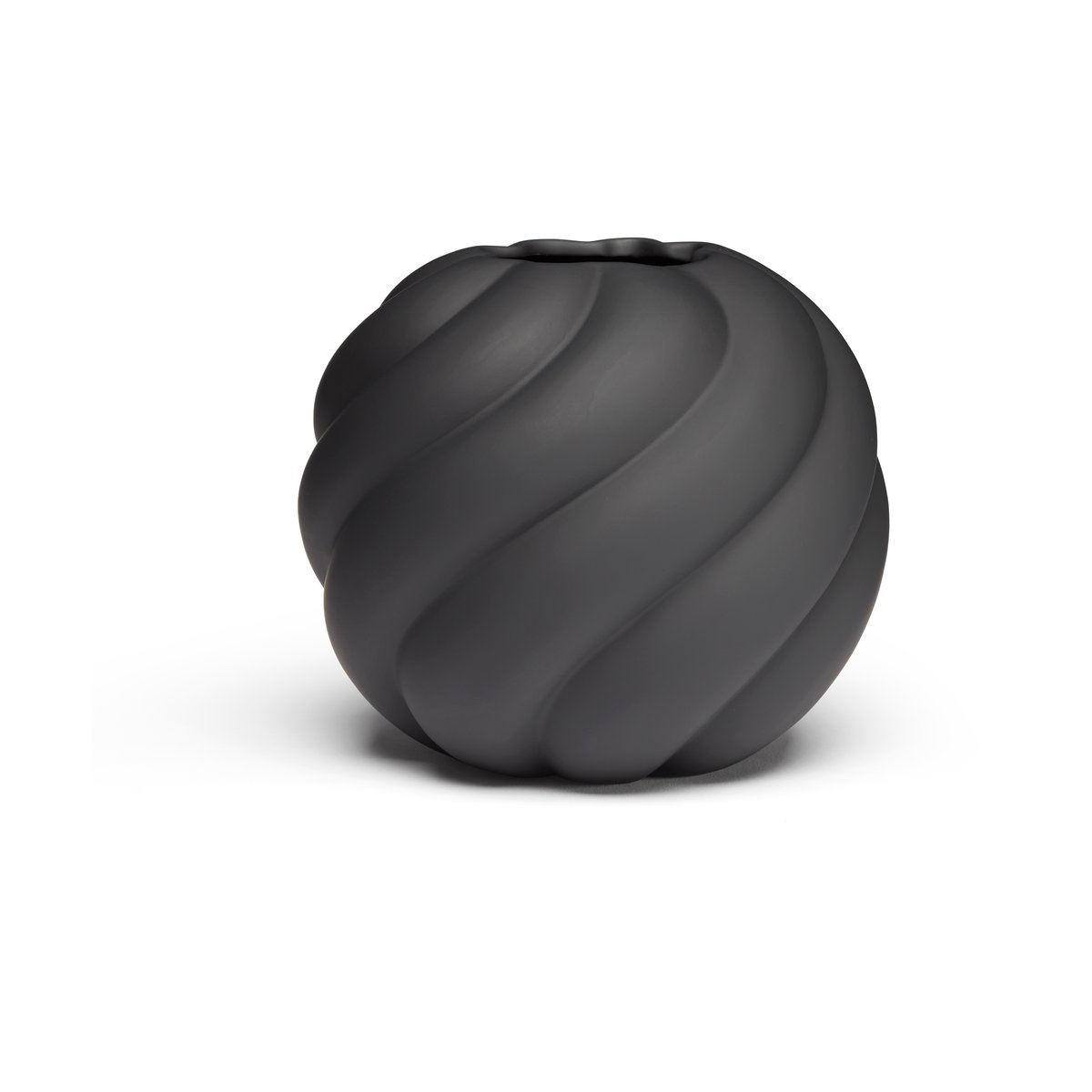 Cooee Design Twist Ball Vase 12 cm Black