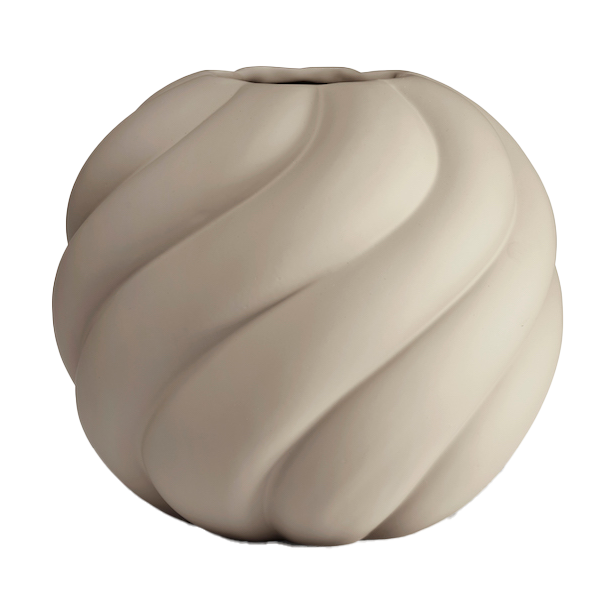 Cooee Design Twist Ball Vase 12 cm Sand
