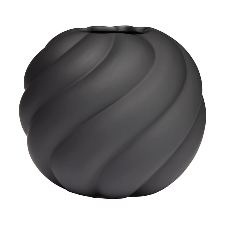 Twist Ball Vase 20 cm - Schwarz - Cooee Design