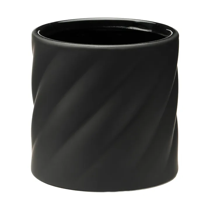Twist Blumentopf - Schwarz, klein Ø12 cm - Cooee Design