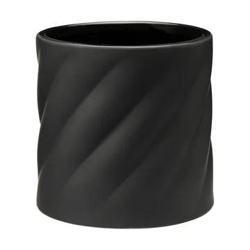Twist Blumentopf - Schwarz, medium Ø19 cm - Cooee Design