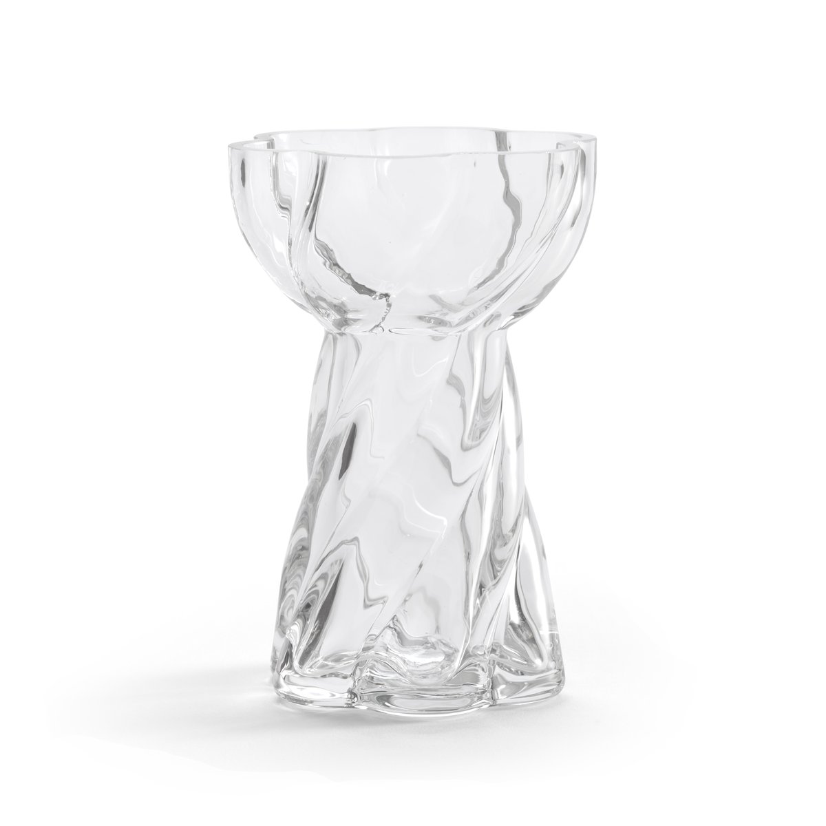 Cooee Design Twist Bulb Vase 12,8 cm Clear