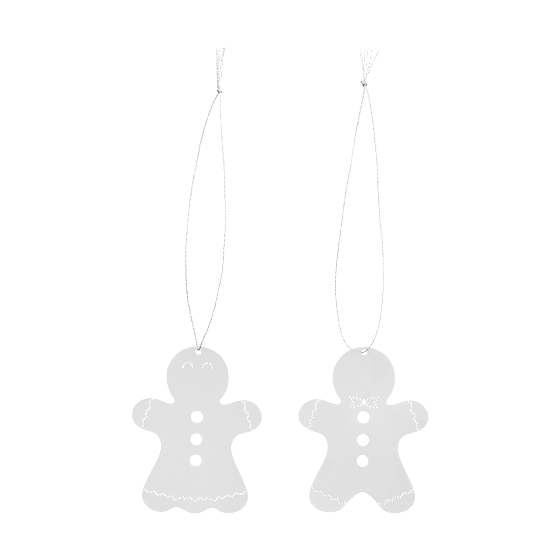 Weihnachtsdeko Pfefferkuchen 6 cm, Edelstahl Cooee Design