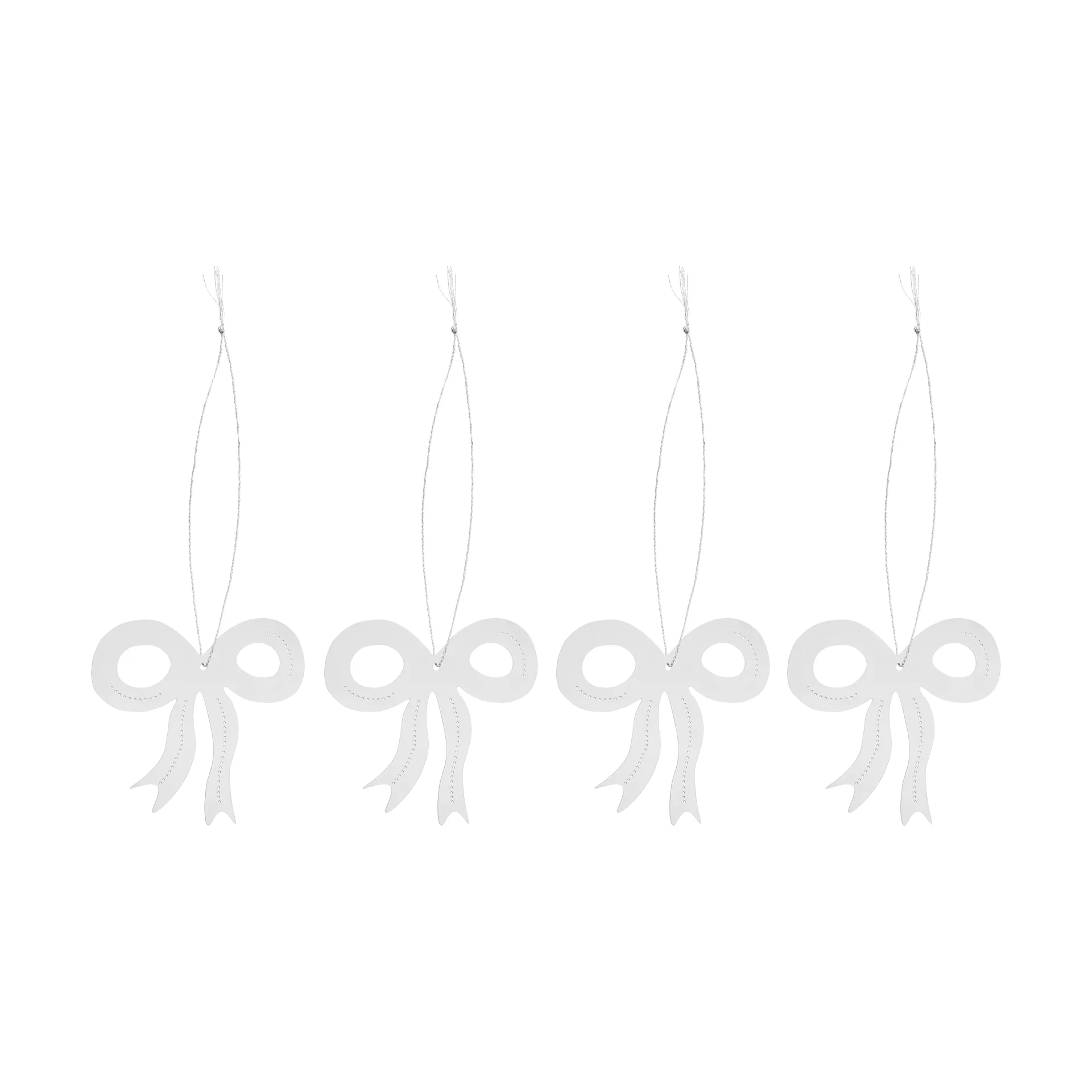 Weihnachtsdeko Schleife 6 cm, Edelstahl Cooee Design