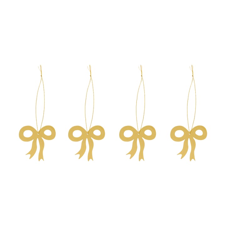 Weihnachtsdeko Schleife 6 cm - Messing - Cooee Design