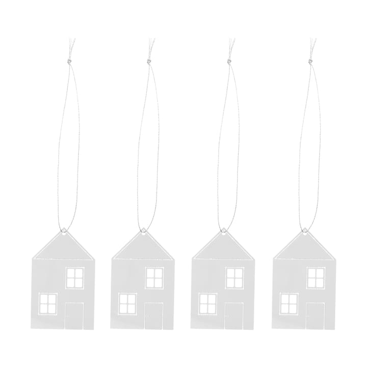 Weihnachtsdeko Stadthaus 6 cm - Edelstahl - Cooee Design