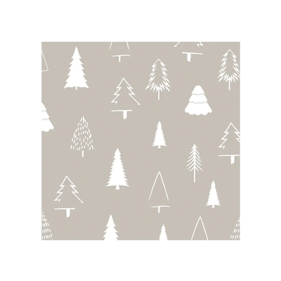 Woods Serviette 33 x 33cm 20er Pack, Sand-white Cooee Design